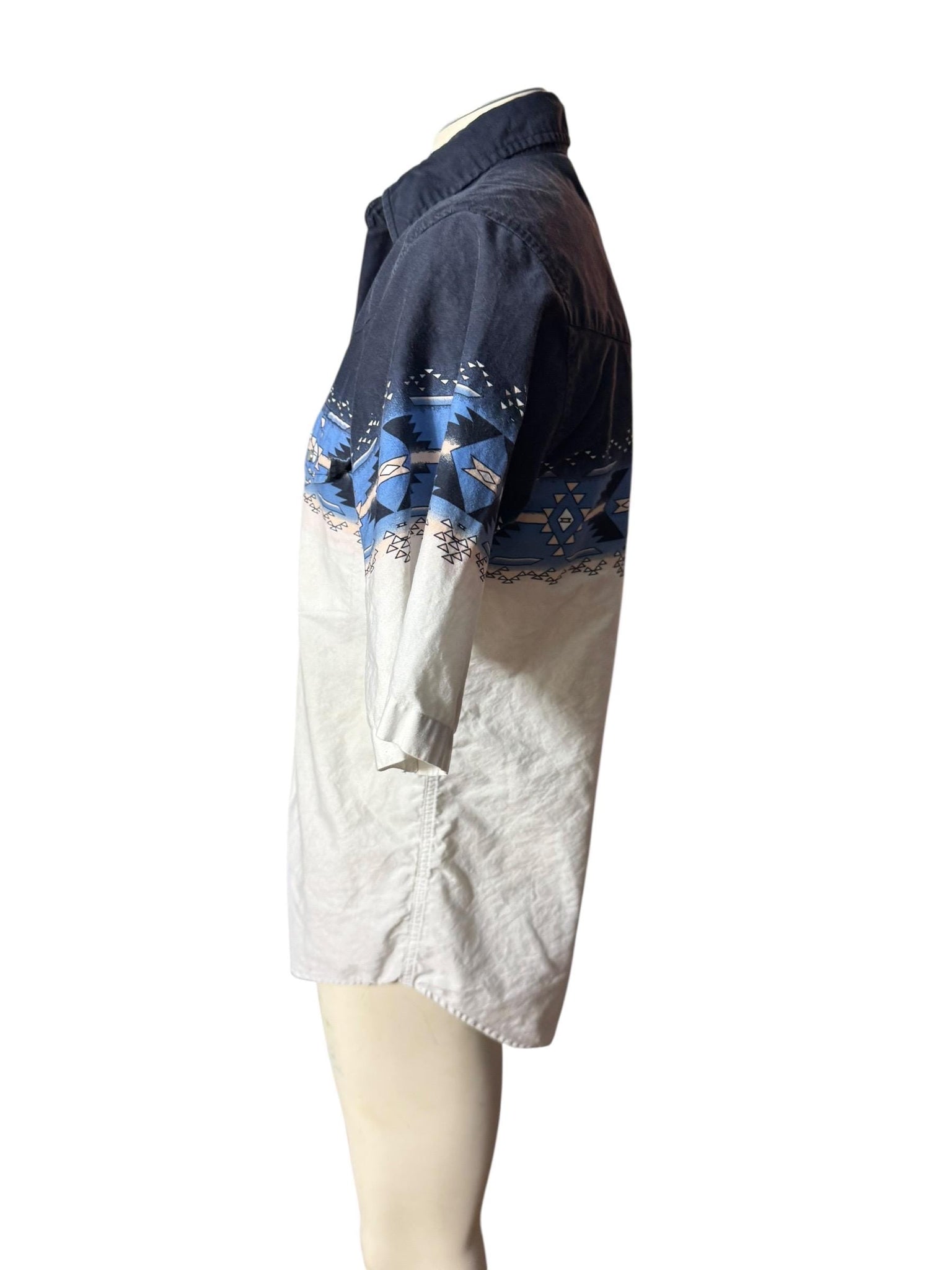 Vintage Plains western print shirt M