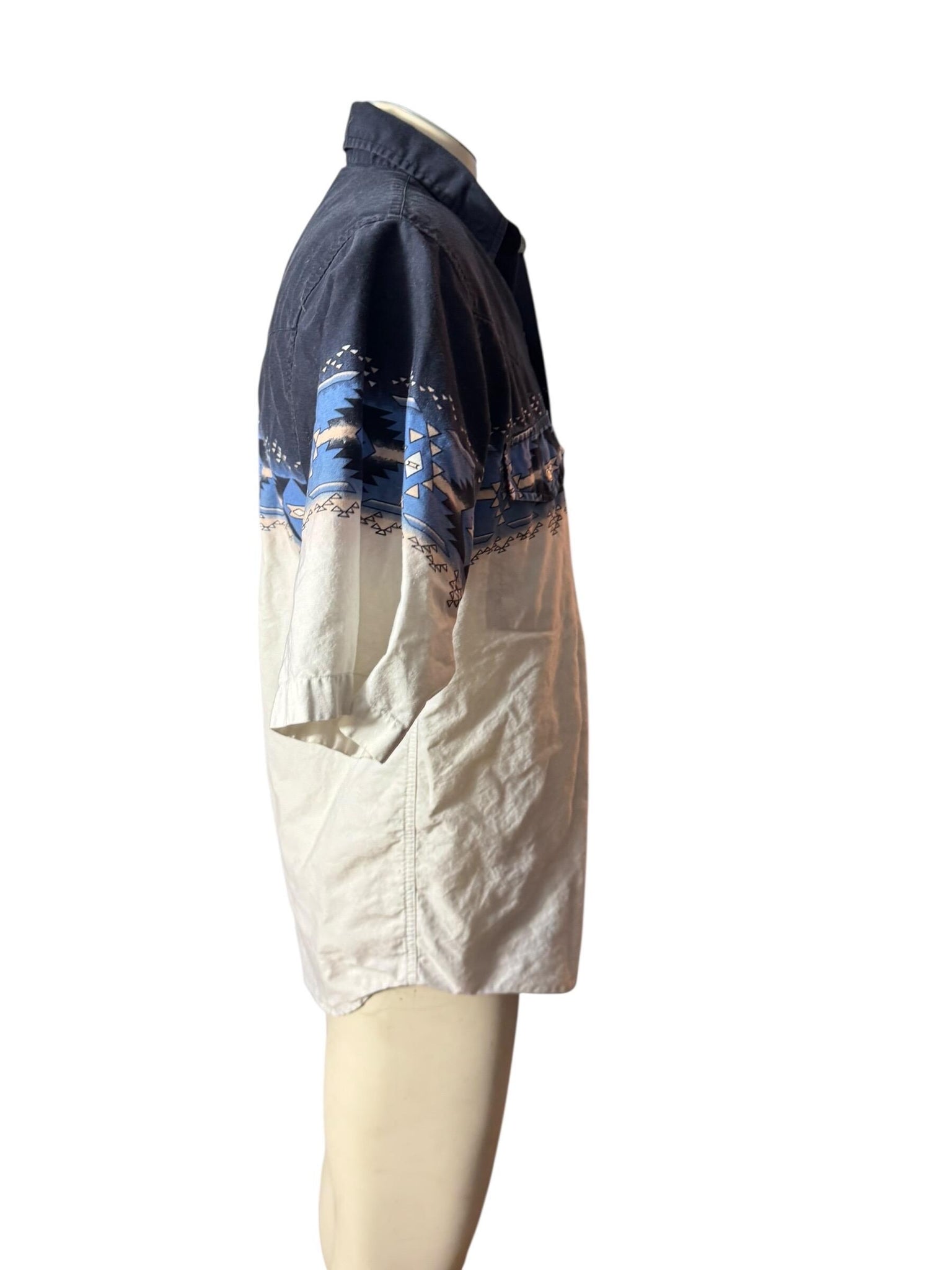 Vintage Plains western print shirt M