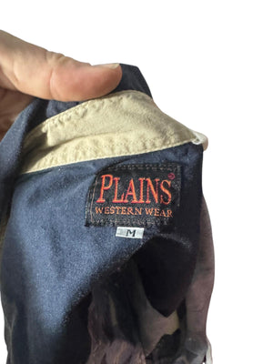Vintage Plains western print shirt M