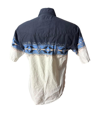 Vintage Plains western print shirt M