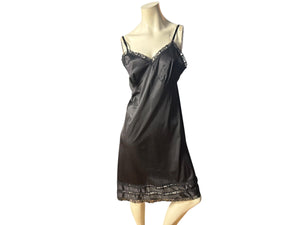 Vintage black full slip lingerie 38 Lady Manhattan