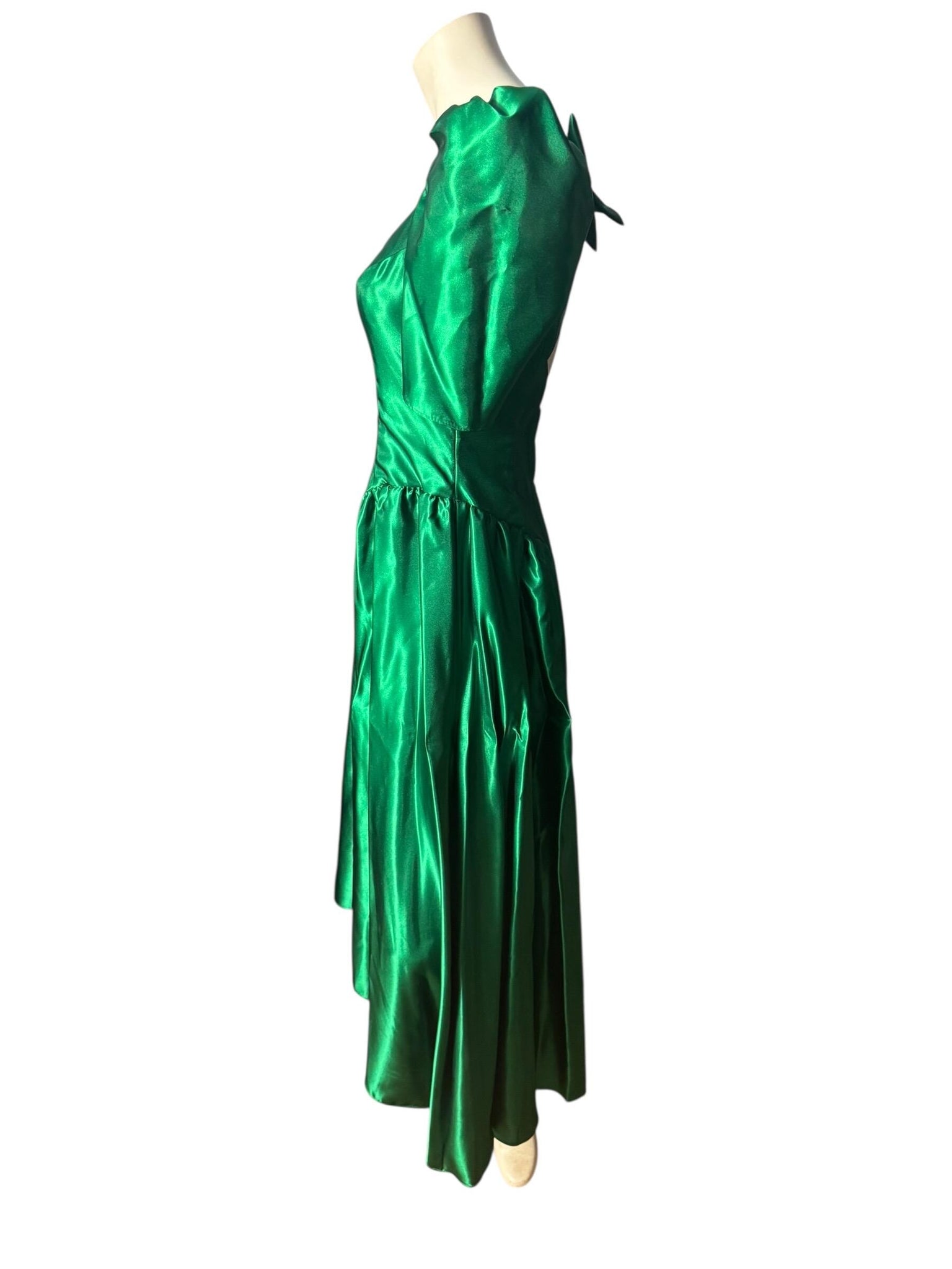 Vintage 80's green prom dress S Alfred Angelo