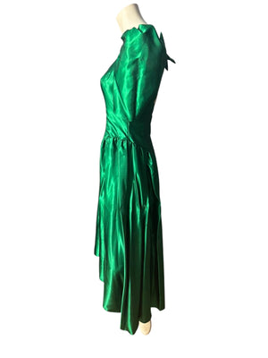 Vintage 80's green prom dress S Alfred Angelo