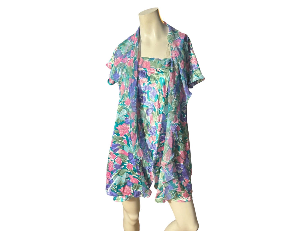 Vintage 80's Victoria's Secret nightgown robe set S