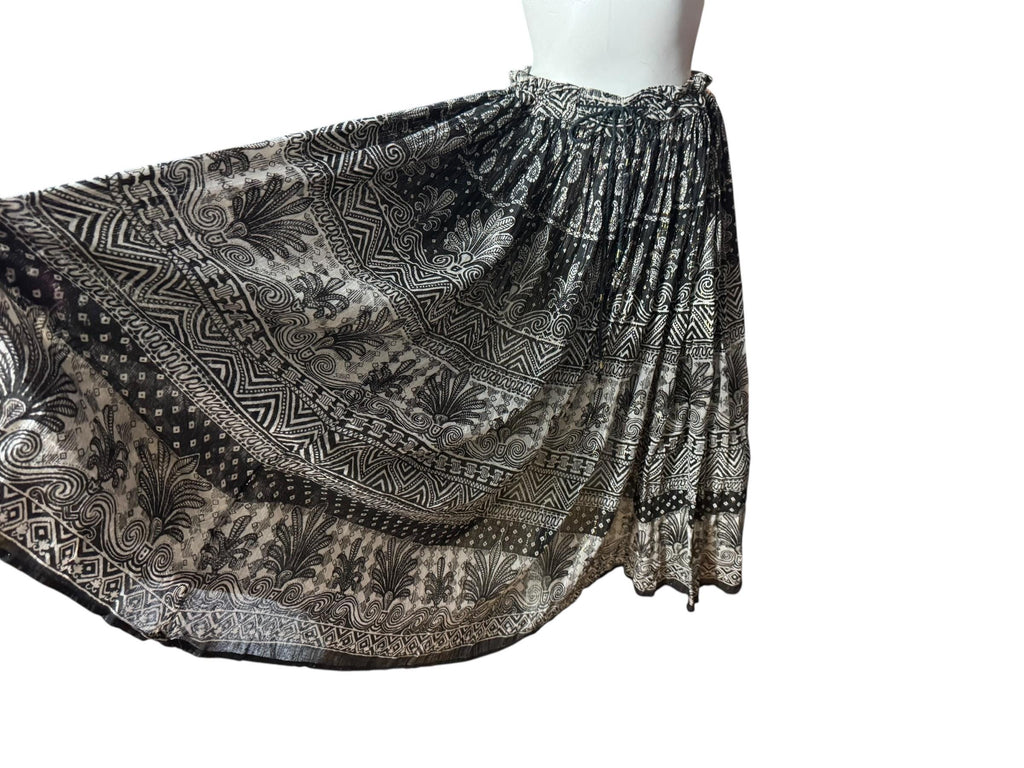 Vintage India metallic full skirt one size