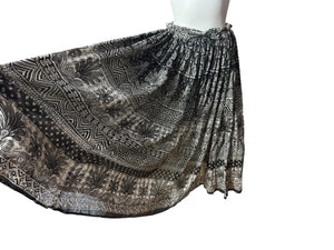 Vintage India metallic full skirt one size