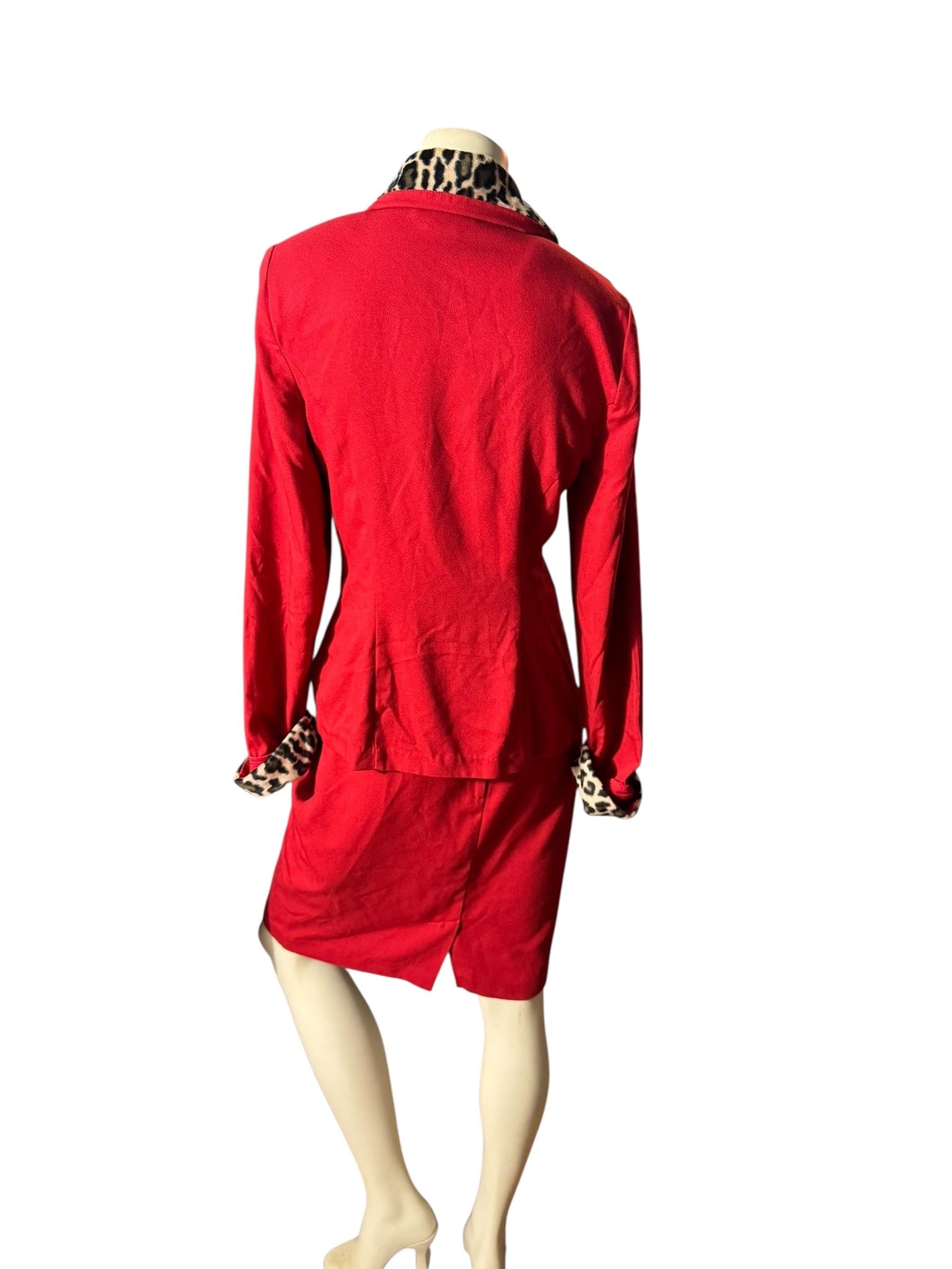 Vintage red & leopard suit 10 David Benjamin