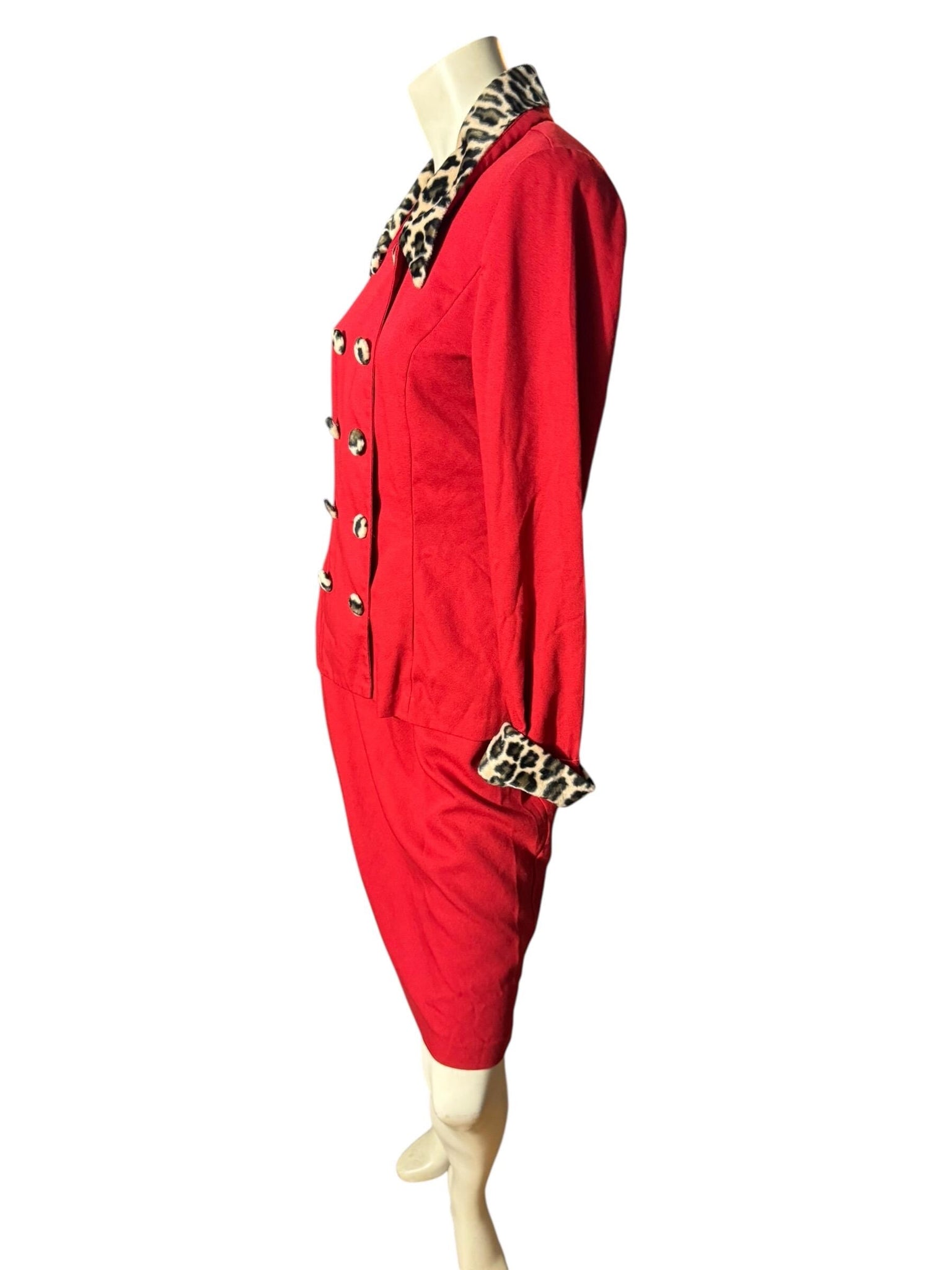 Vintage red & leopard suit 10 David Benjamin