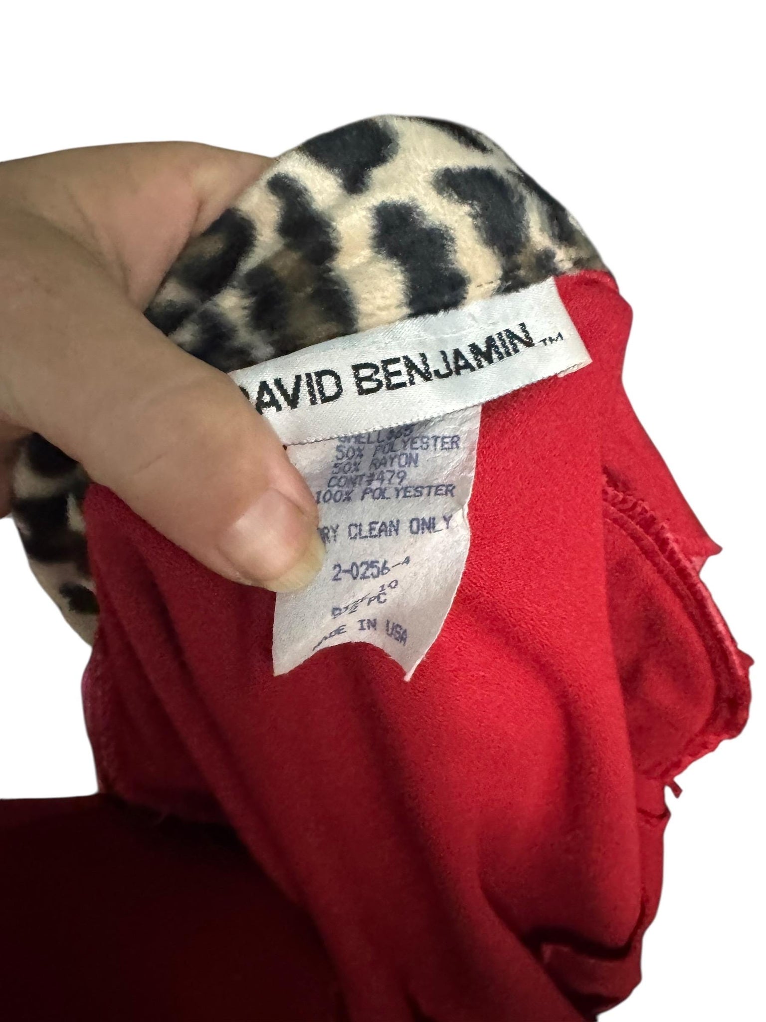 Vintage red & leopard suit 10 David Benjamin