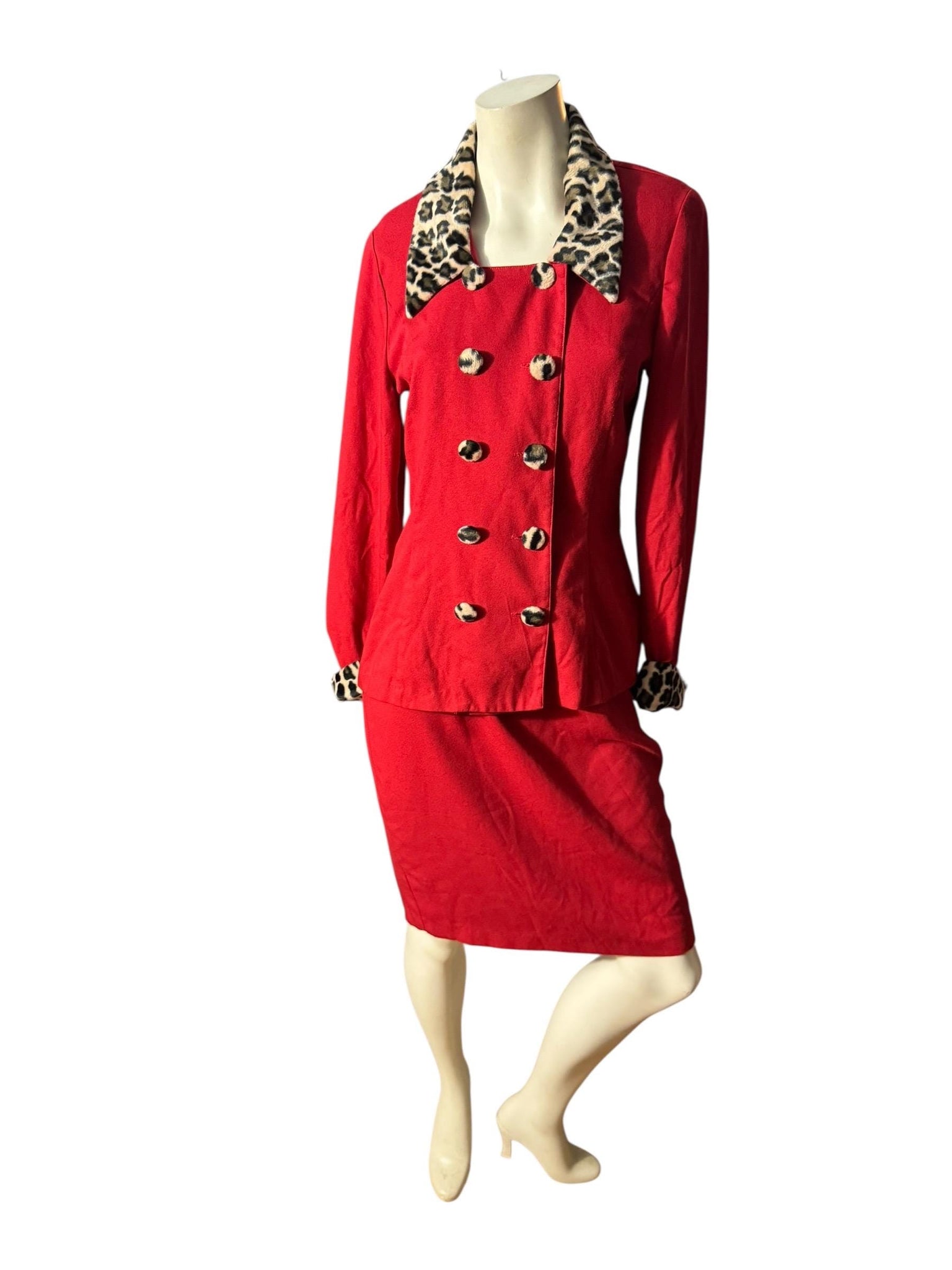 Vintage red & leopard suit 10 David Benjamin