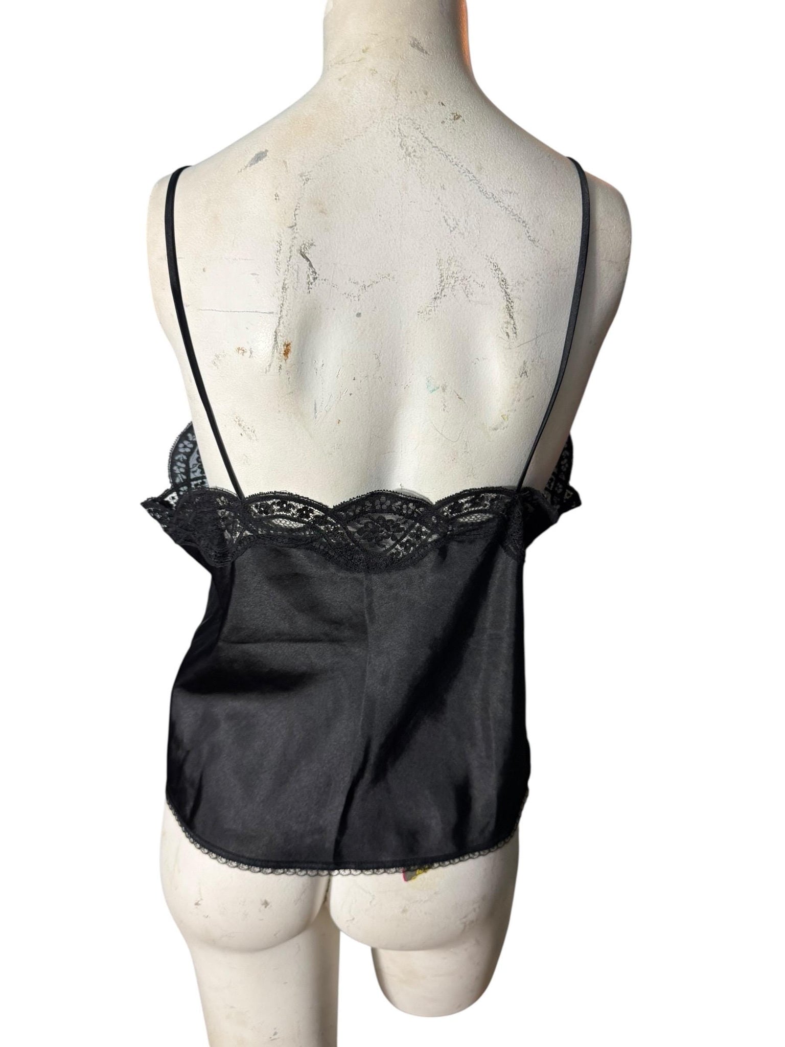 Vintage lingerie camisole black M