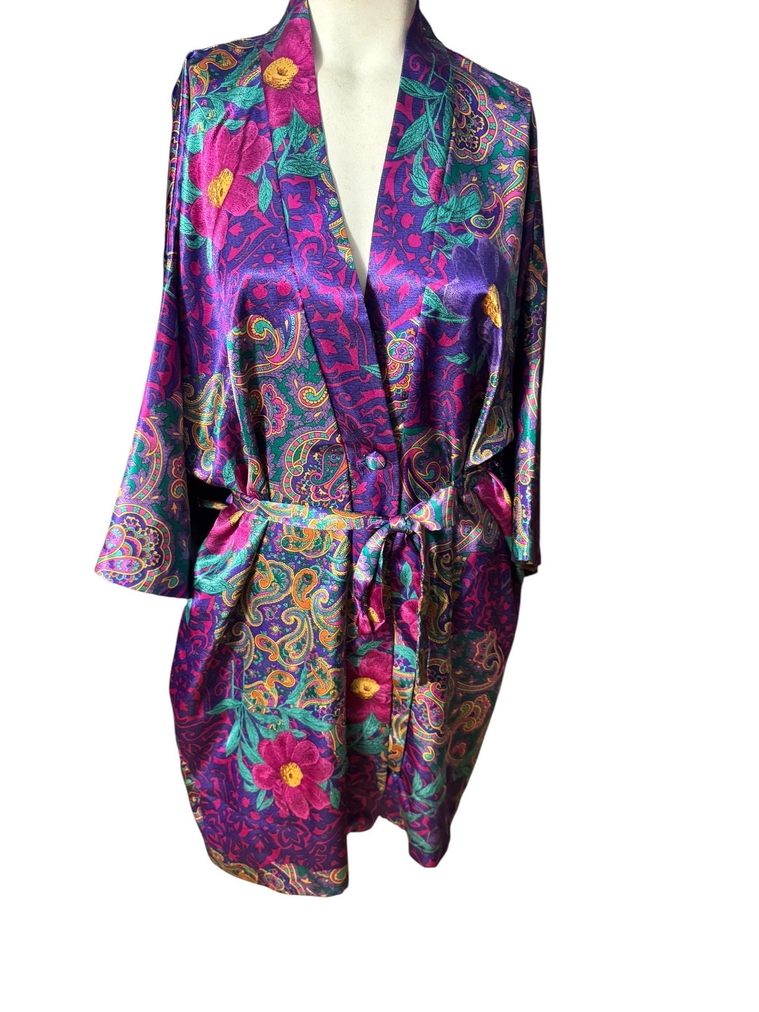 Vintage 80's Laura Gayle paisley M L