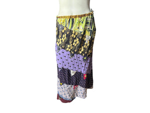 Vintage 90's patchwork skirt L Kathmandu Imports