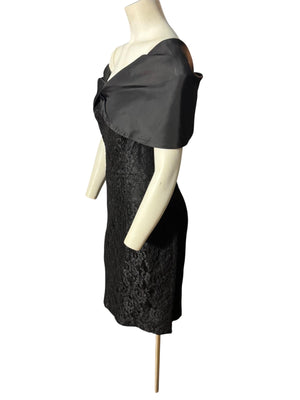 Vintage black lace dress Degre M 11/12