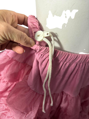 Vintage pink Malco Modes crinoline petticoat skirt L