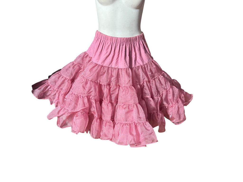 Vintage pink Malco Modes crinoline petticoat skirt L