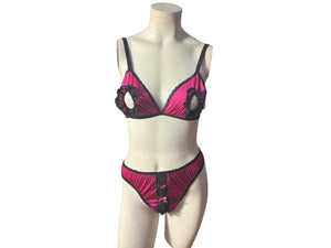 Vintage 80's lingerie set bra panties Darling S M