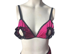 Vintage 80's lingerie set bra panties Darling S M