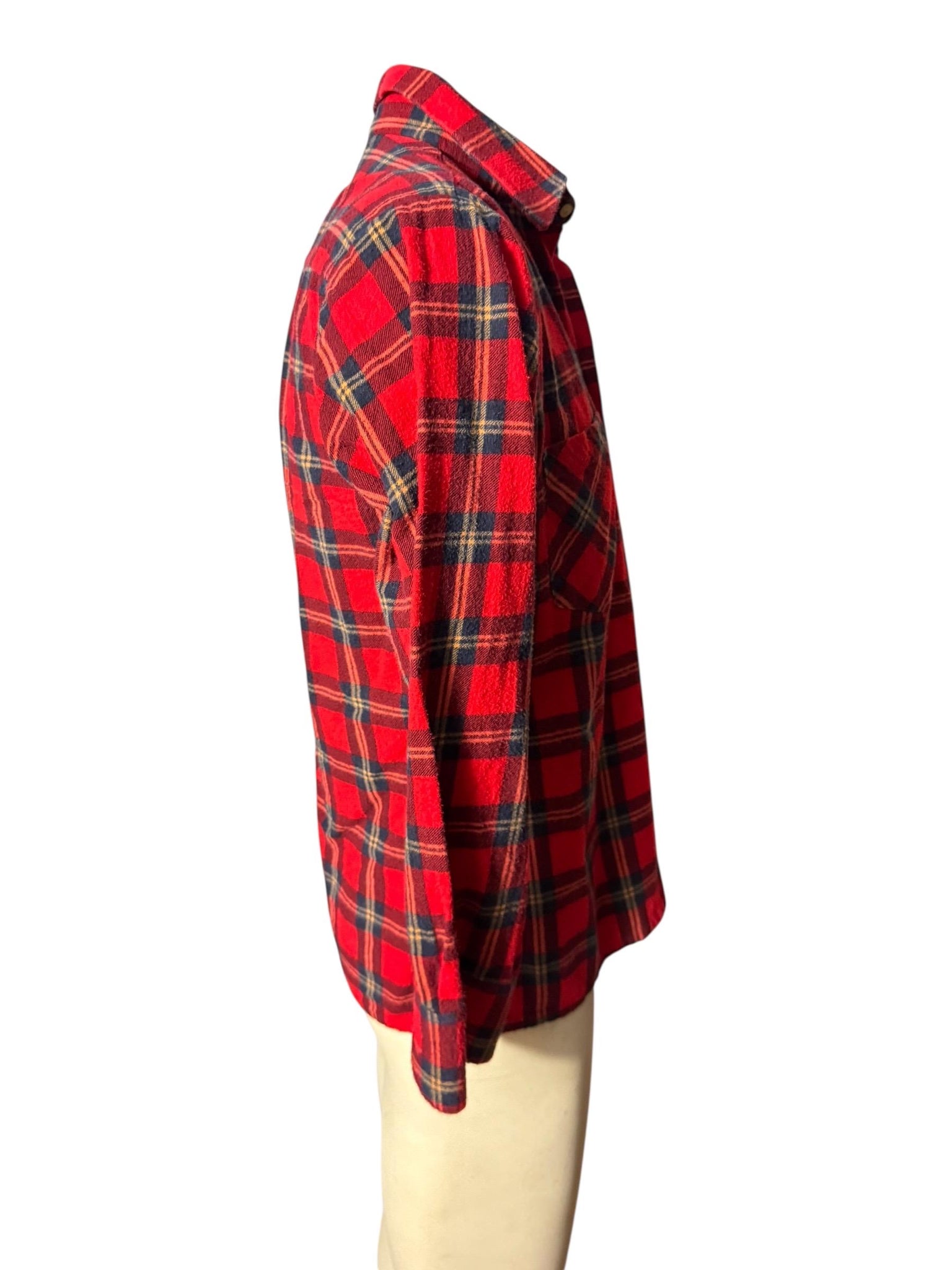 Vintage red plaid flannel shirt M Dickies