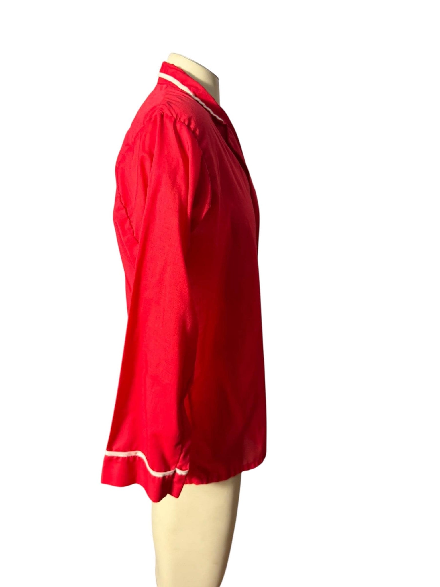 Vintage 70's men’s red pajamas L Fleetway