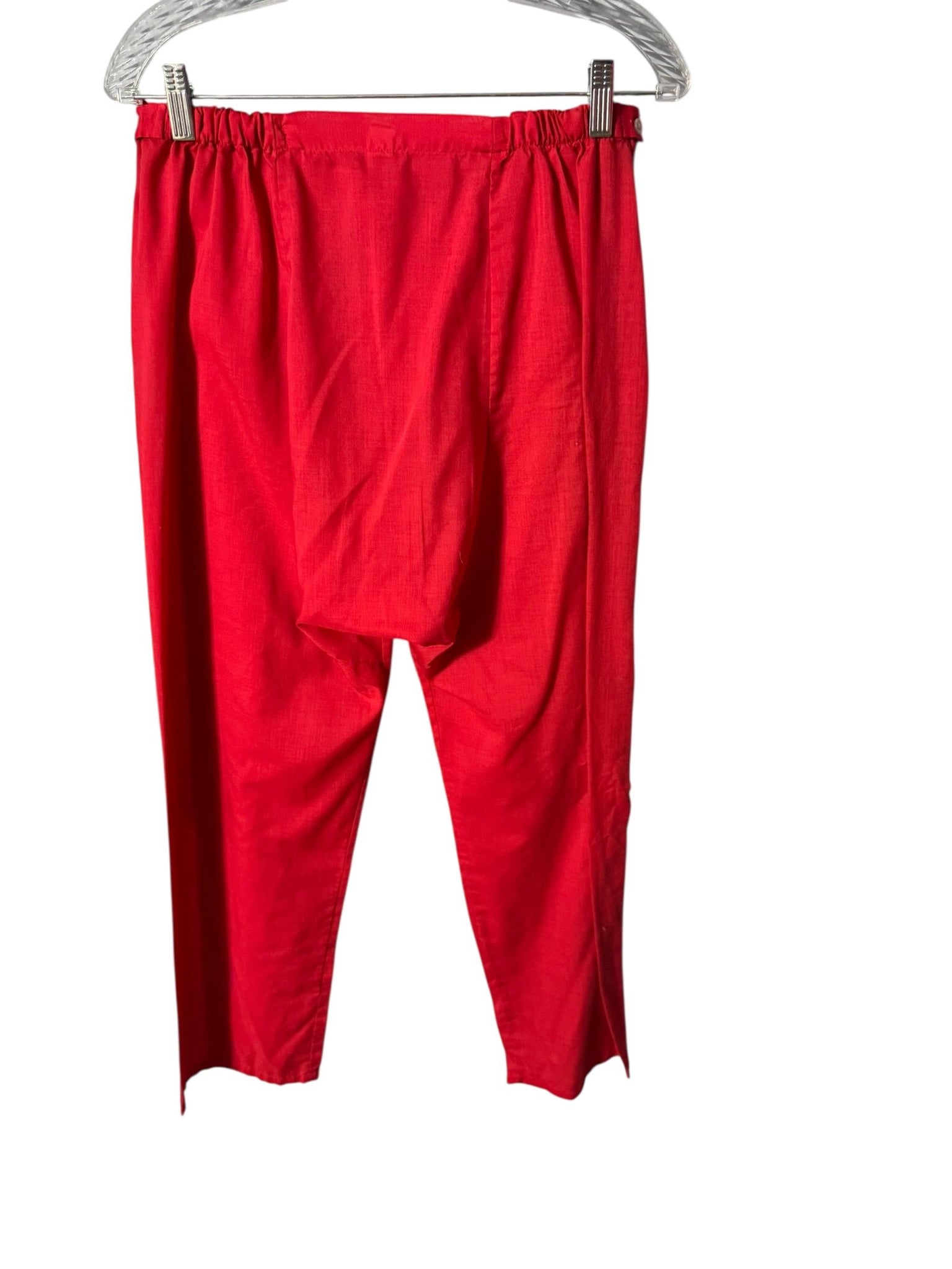Vintage 70's men’s red pajamas L Fleetway