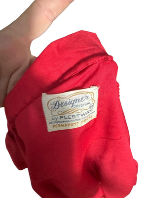 Vintage 70's men’s red pajamas L Fleetway