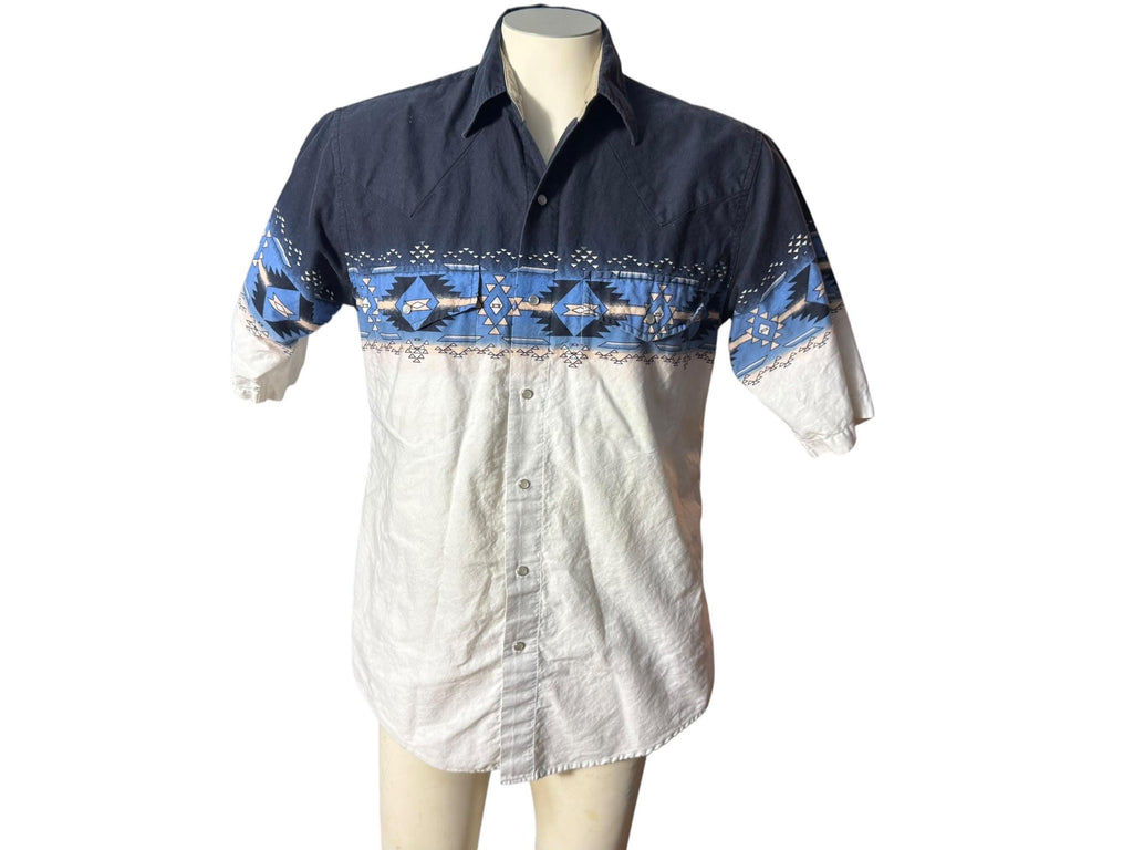 Vintage Plains western print shirt M