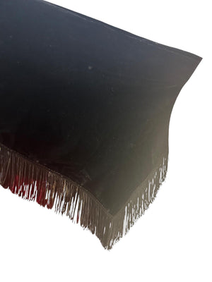 Vintage black velvet shawl shoulder wrap