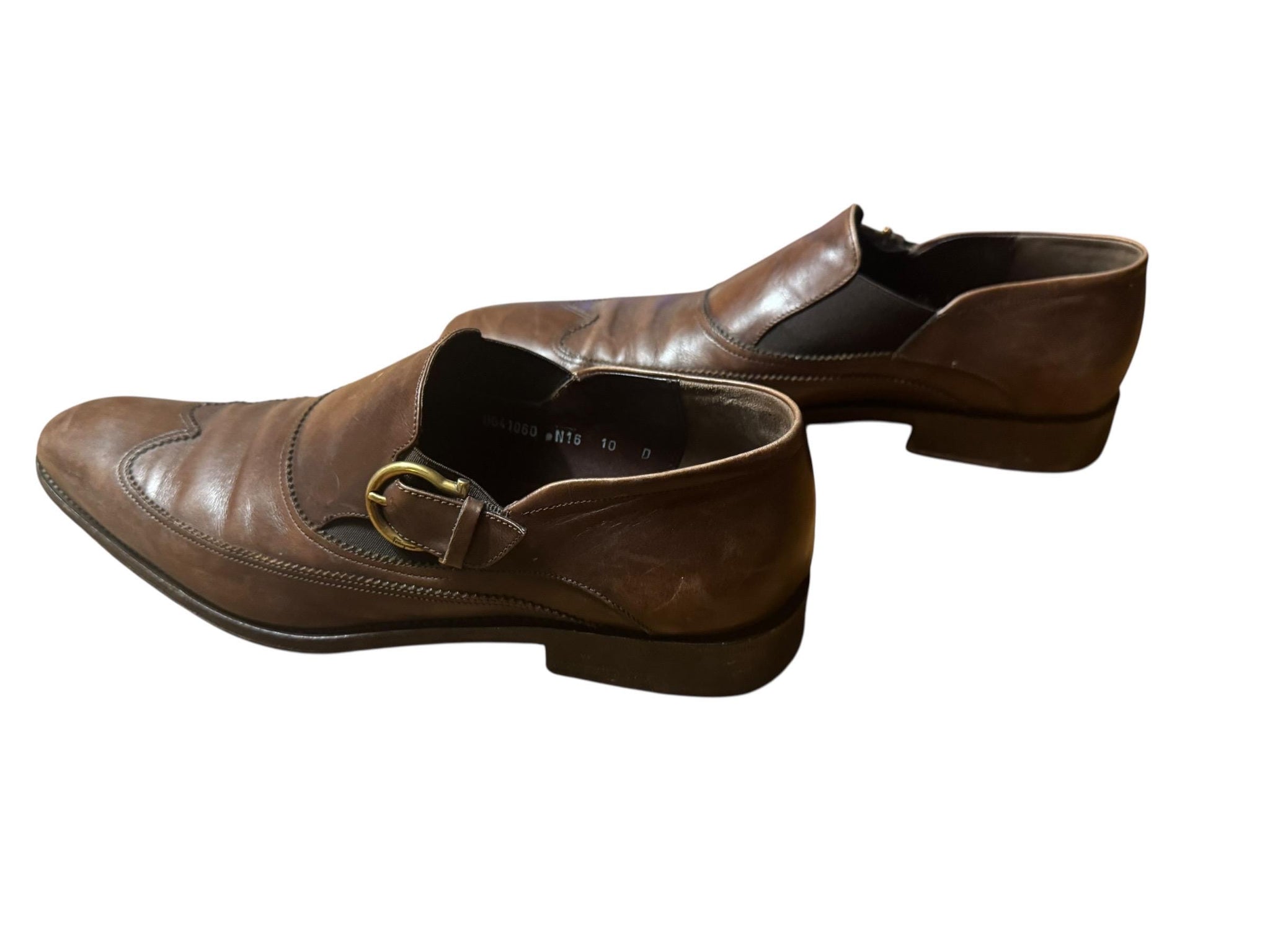 Vintage men's brown Ferragamo dress shoes 10 D