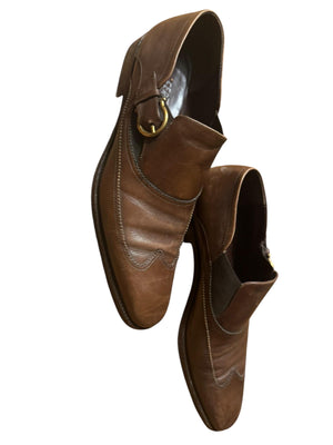 Vintage men's brown Ferragamo dress shoes 10 D