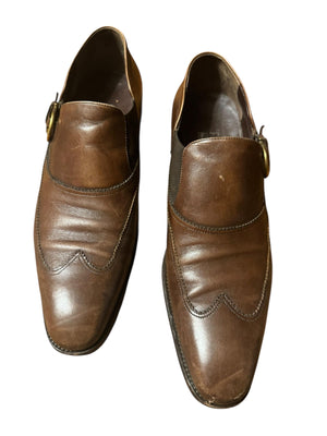Vintage men's brown Ferragamo dress shoes 10 D