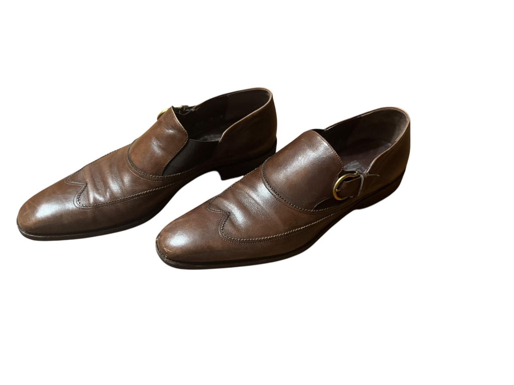 Vintage men's brown Ferragamo dress shoes 10 D
