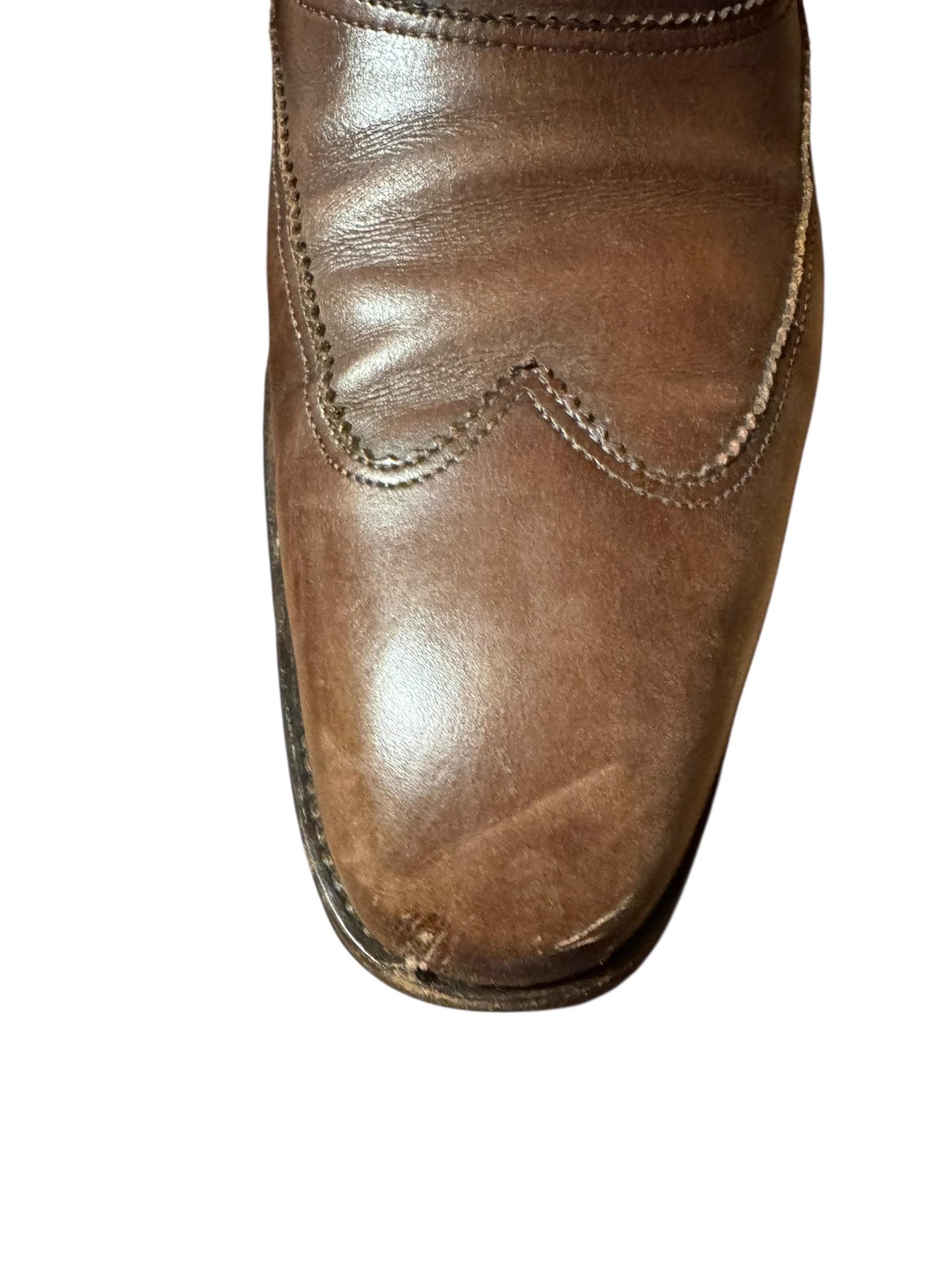 Vintage men's brown Ferragamo dress shoes 10 D