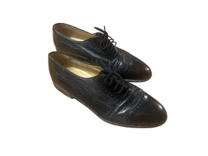 Vintage men's Mezlan black oxford dress shoes 11.5 M