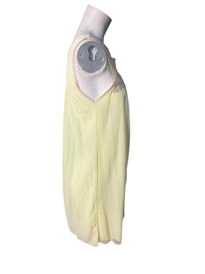 Vintage 60's yellow babydoll nightgown S