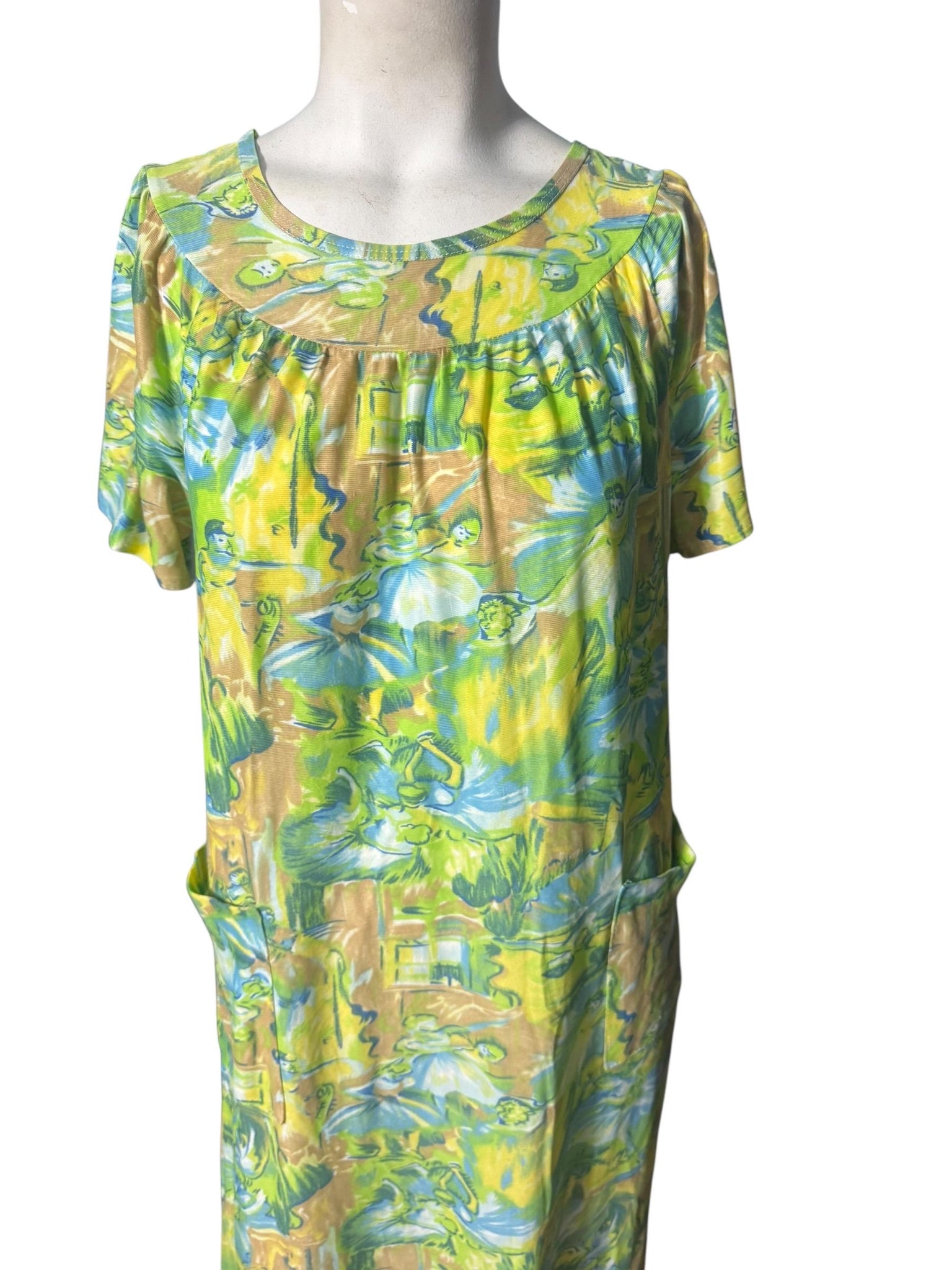 Vintage 70's Lounge dress nightgown M
