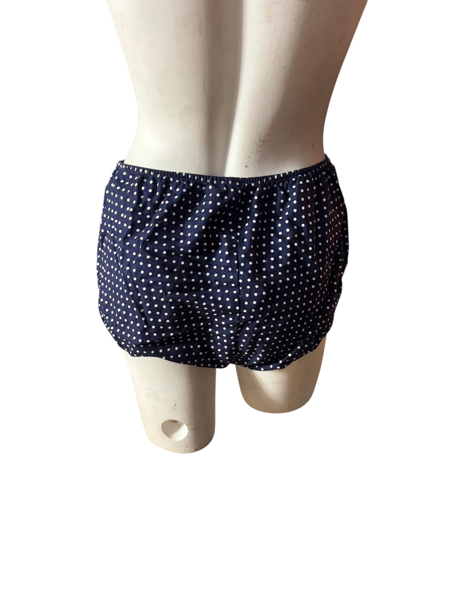 Vintage 80's blue Gabar 2 pc cotton bathing suit 14