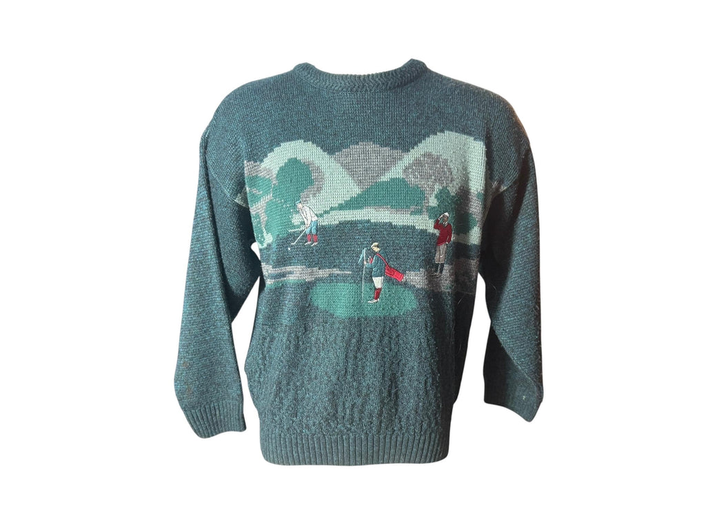 Vintage 80's men's golf sweater M Nico