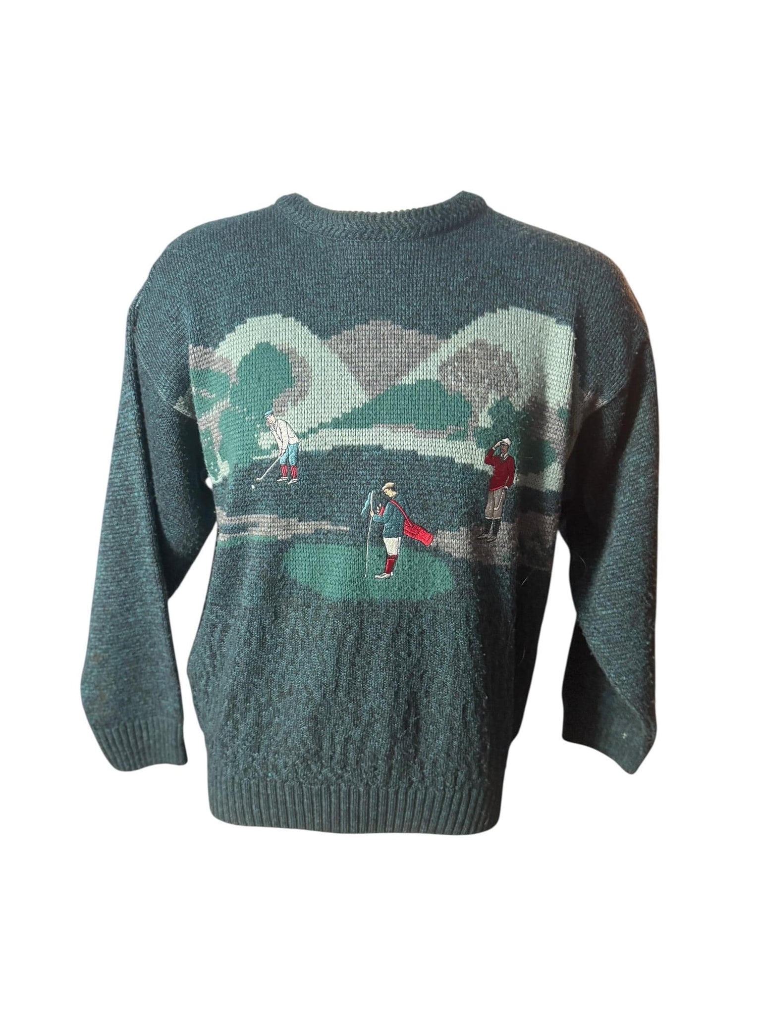 Vintage 80's men's golf sweater M Nico