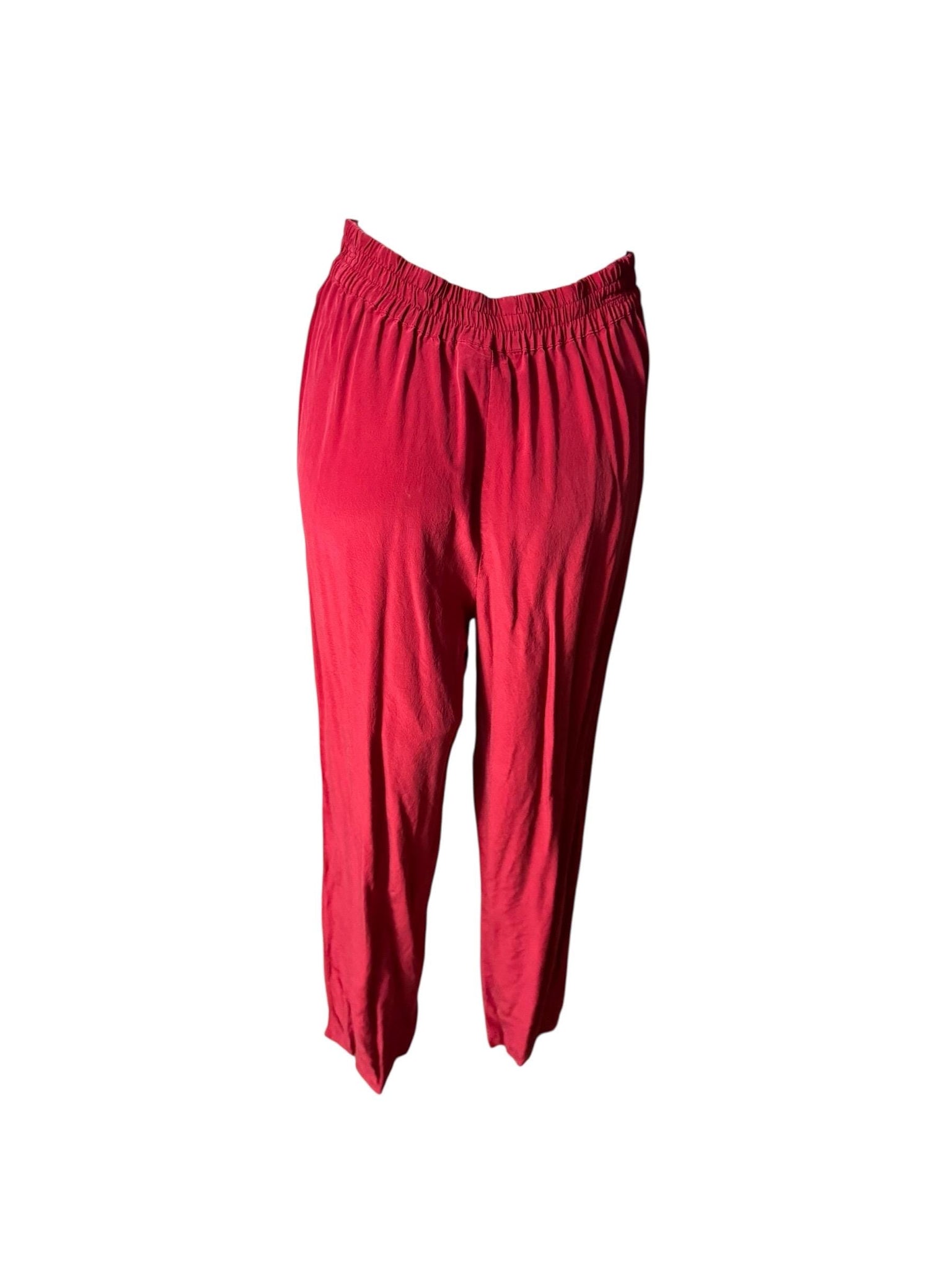 Vintage 80's red silk pant suit 10 Casual Corner