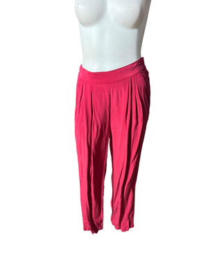 Vintage 80's red silk pant suit 10 Casual Corner