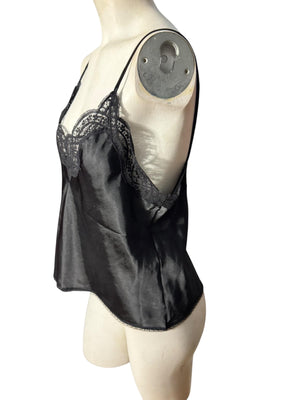 Vintage lingerie camisole black M