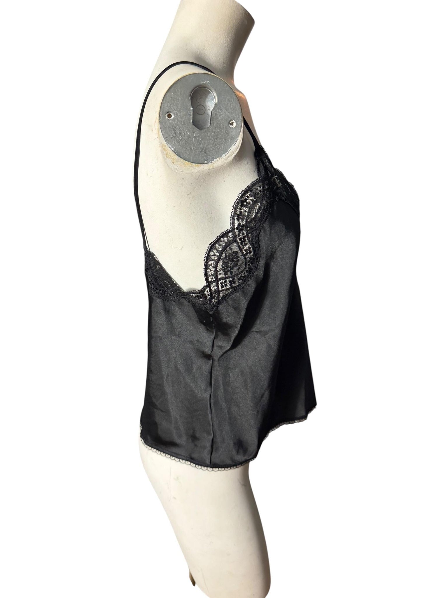Vintage lingerie camisole black M