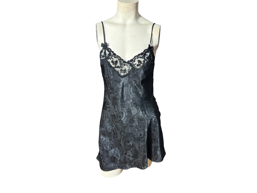 Vintage 90's black short nightgown P Victoria's Secret