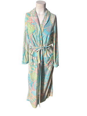 Vintage 70's paisley pastel robe M