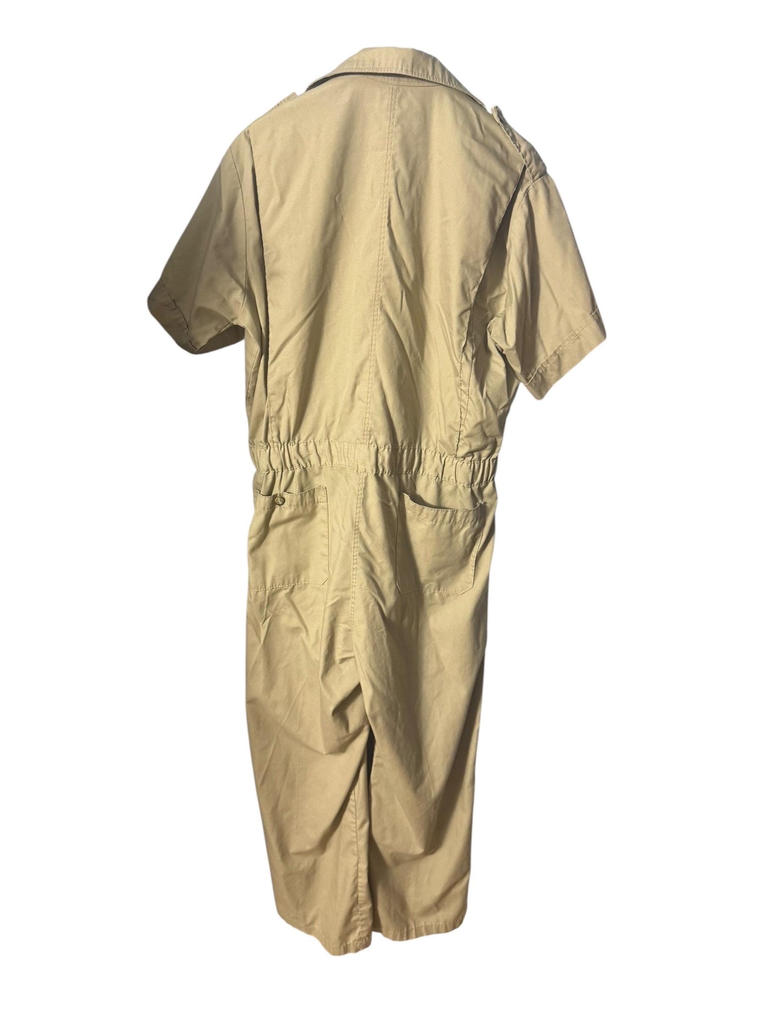 Vintage 70's tan men's coveralls jumpsuit L