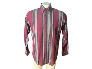 Vintage 80's striped men's shirt M Untied
