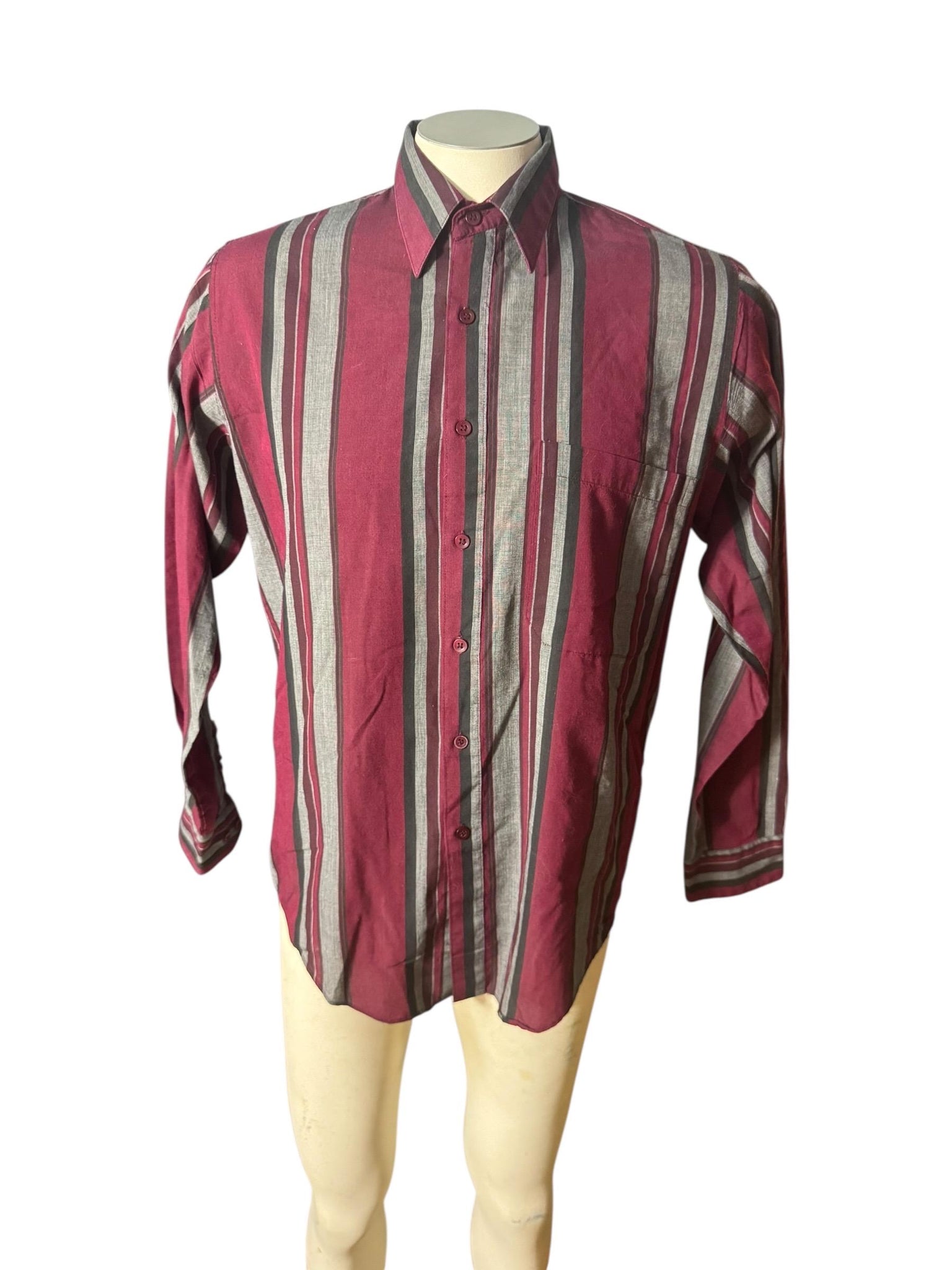 Vintage 80's striped men's shirt M Untied