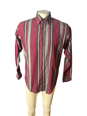 Vintage 80's striped men's shirt M Untied