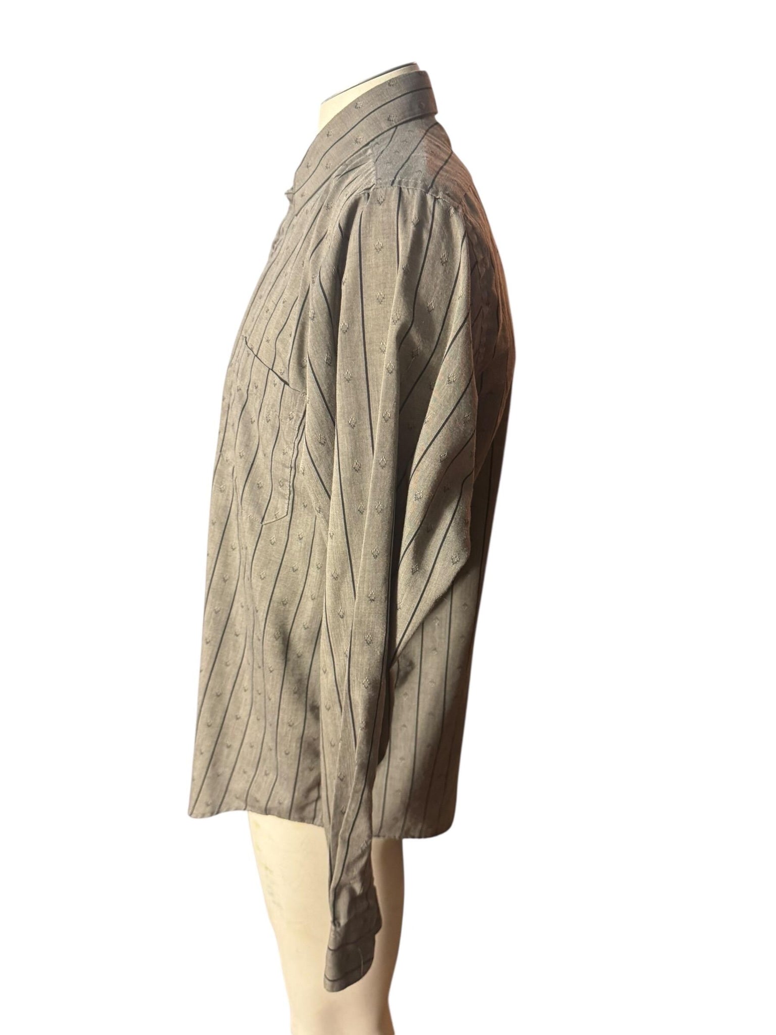 Vintage 80's gray Impact men's shirt L